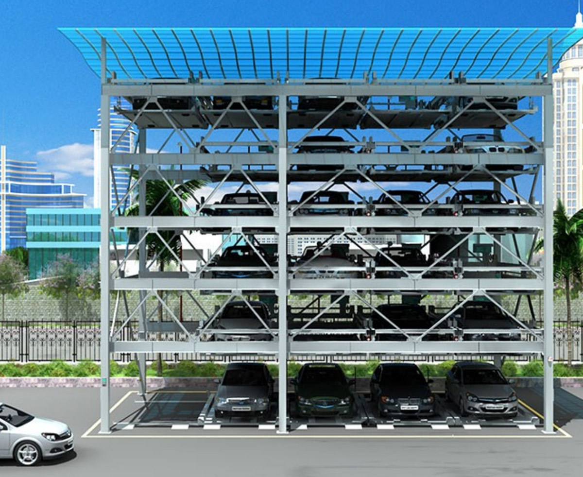 樂至立體停車PSH4-6四至六層升降橫移智能停車設備